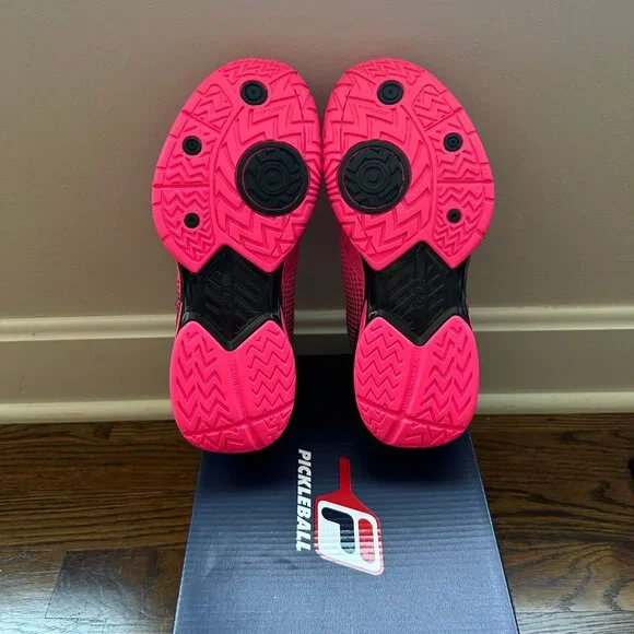 Fila Women’s Volley Zone PICKLEBALL Shoes – Knockout Pink/Black – Size 7, NEW